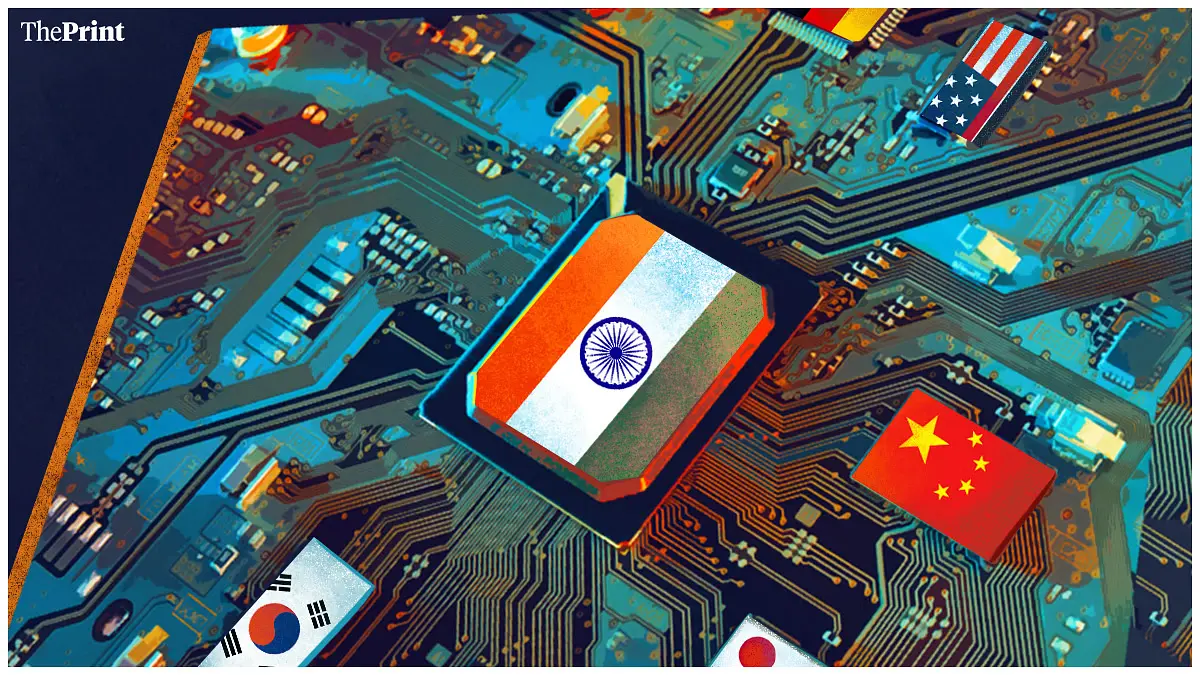 Chip Manufacturing: Map of India showing future chip plant locations, representing the nationwide push for a tech-driven economy.