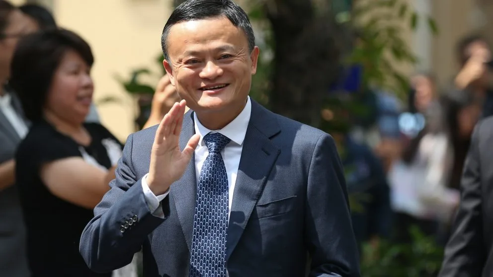 Jack Ma, co-founder of Alibaba and Ant Group, speaking at an event