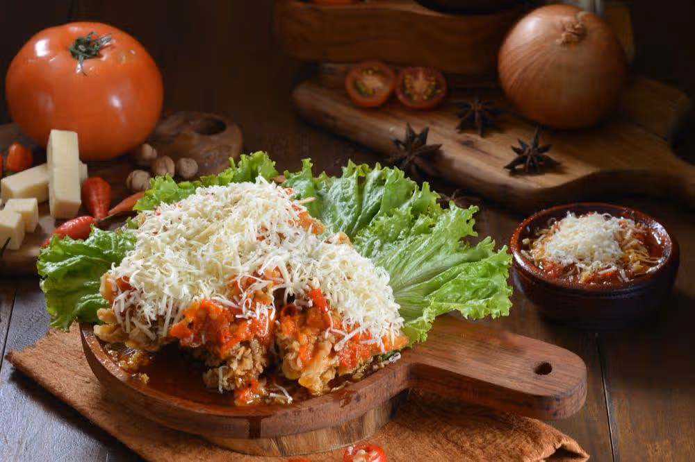 Ayam Geprek Mozzarella
