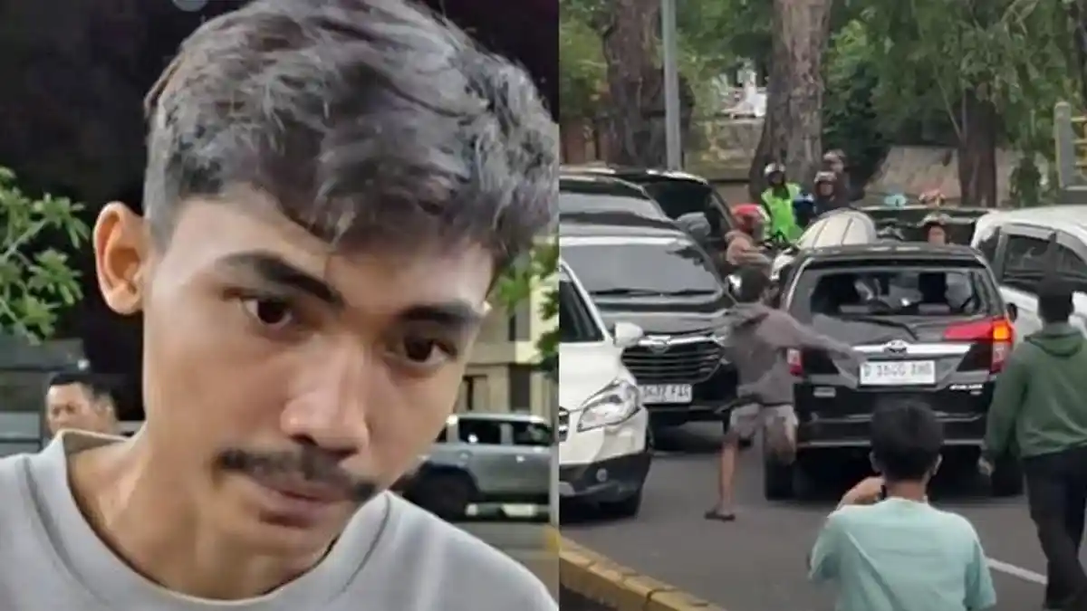 Pengemudi Calya Lawan Arah